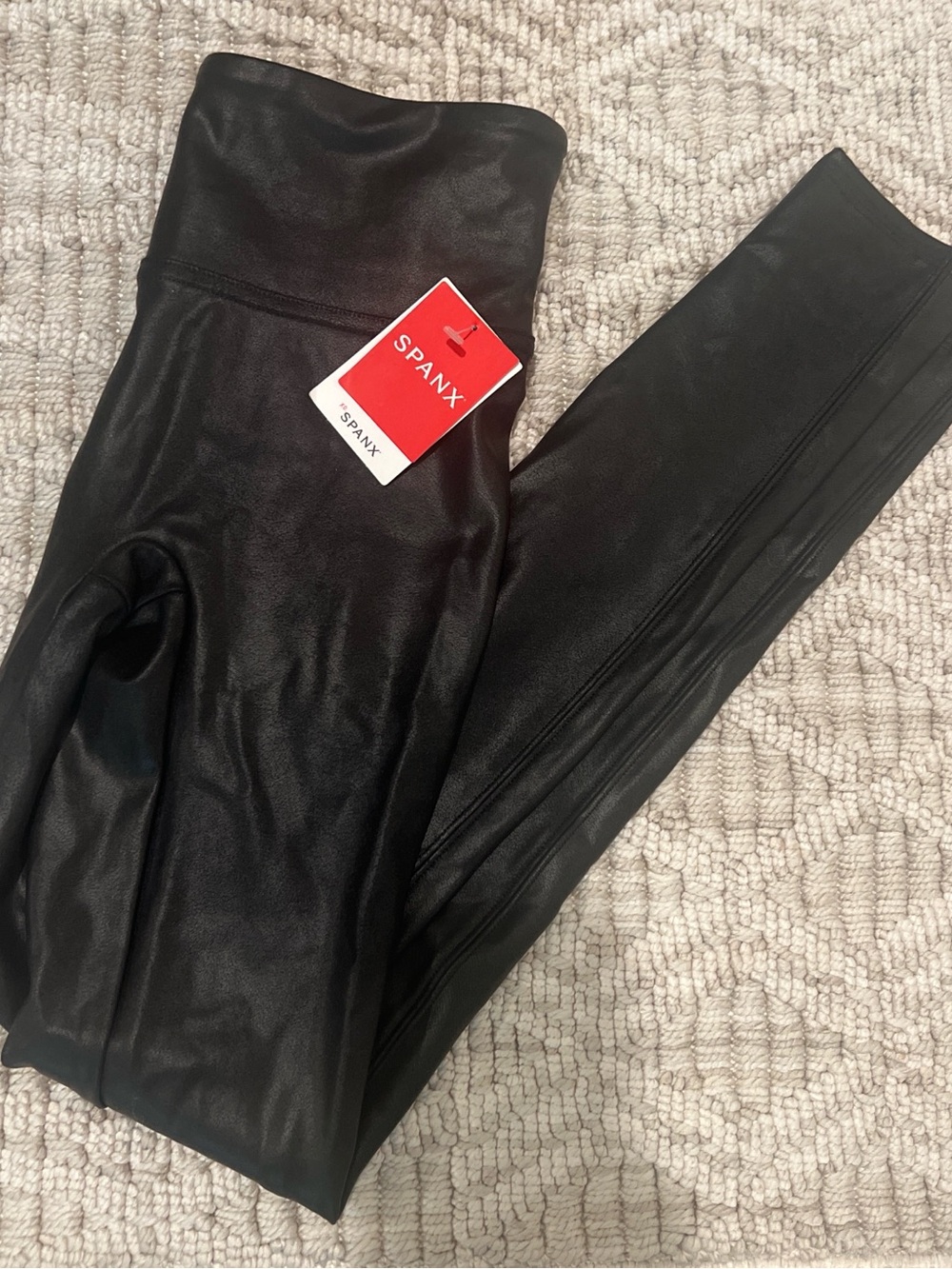 SPANX Faux Leather Leggings - Black